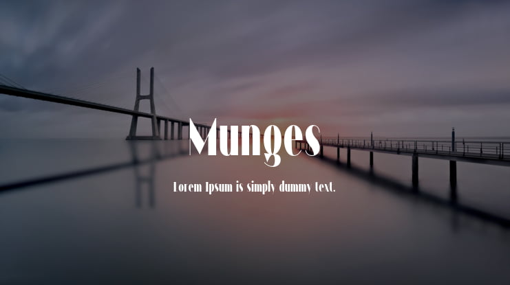 Munges Font Family