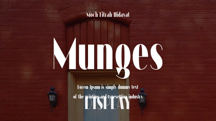 Munges Font Family