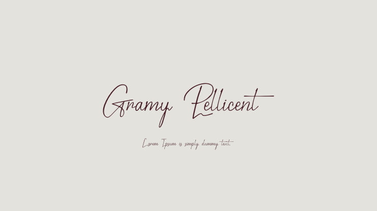 Gramy Pellicent Font