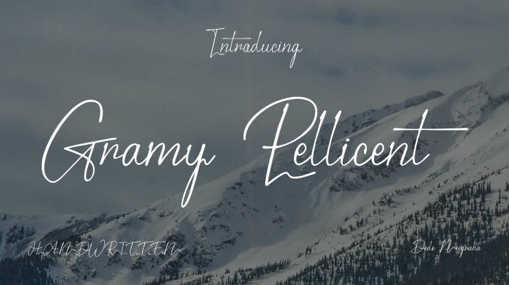 Gramy Pellicent Font