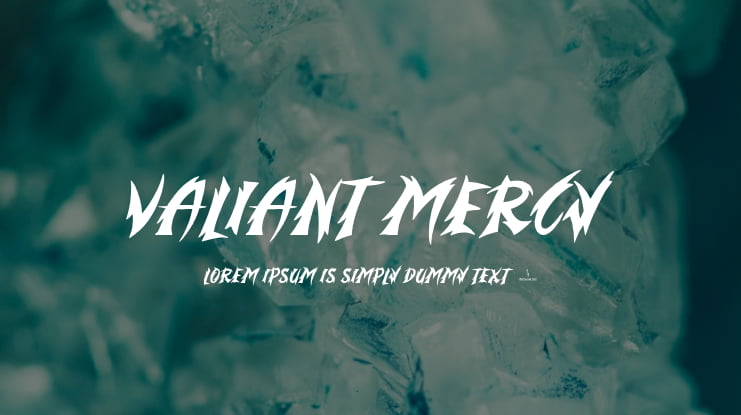 Valiant Mercy Font