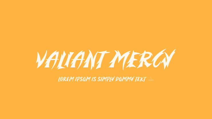 Valiant Mercy Font