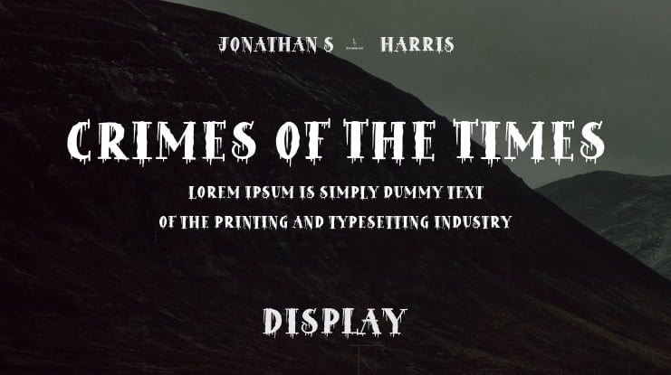 Crimes of the Times Font