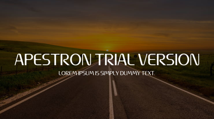 Apestron Trial Version Font