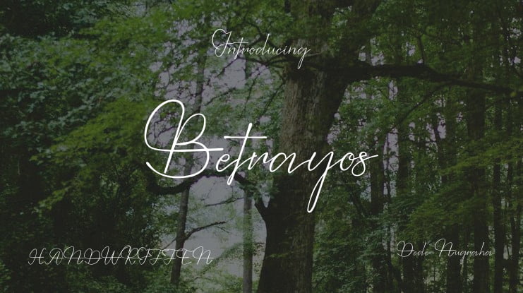 Betrayos Font