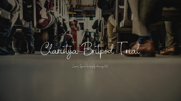 Claristya Britpod Trial Font