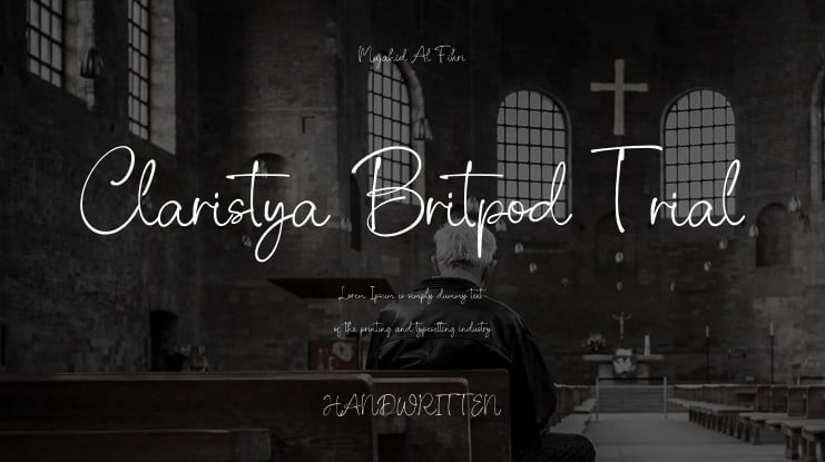 Claristya Britpod Trial Font