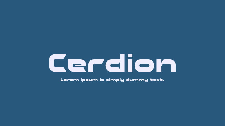 Cerdion Font