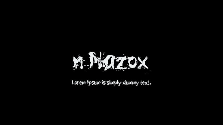 n Nazox Font