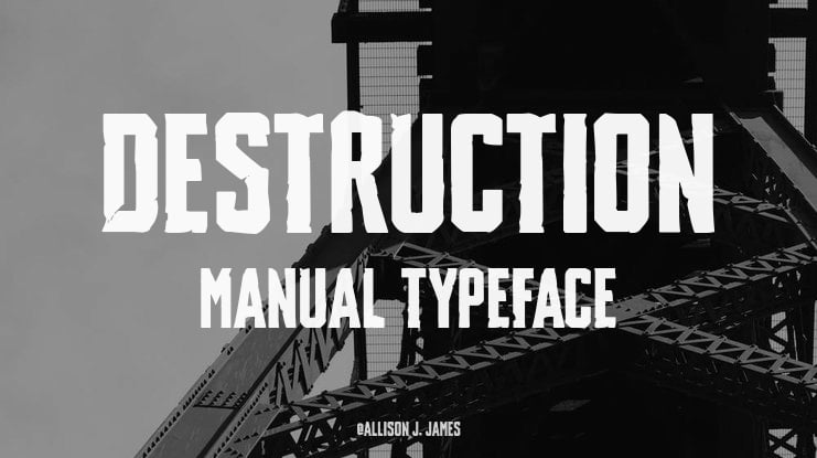 Destruction Manual Font