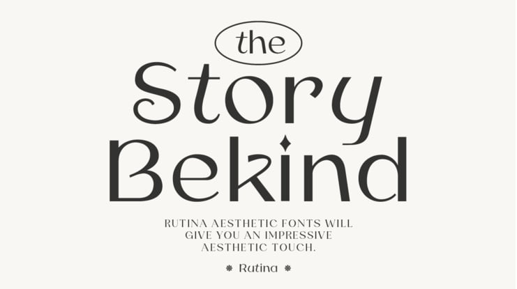 Rutina Grace Font