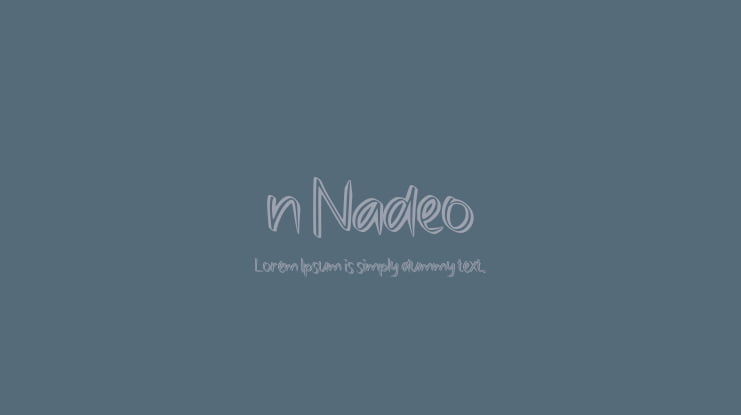 n Nadeo Font