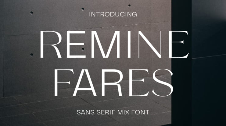 Remine Fares Font