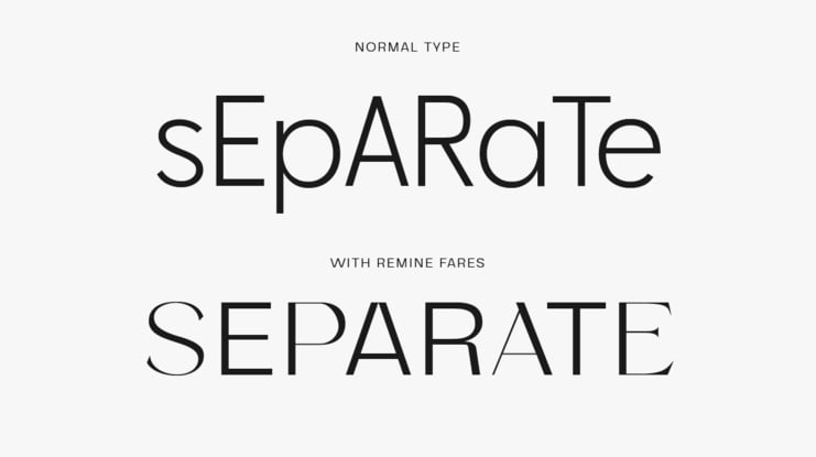 Remine Fares Font