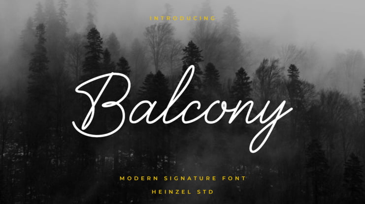 Balcony Signature Font