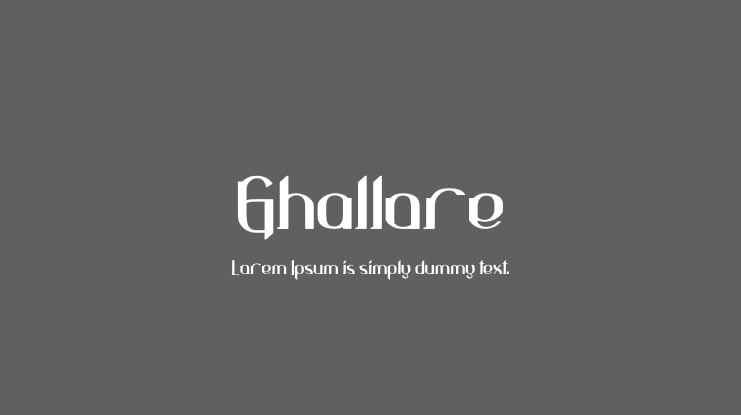 Ghallore Font