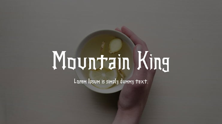 Mountain King Font