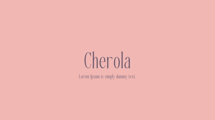 Cherola Font