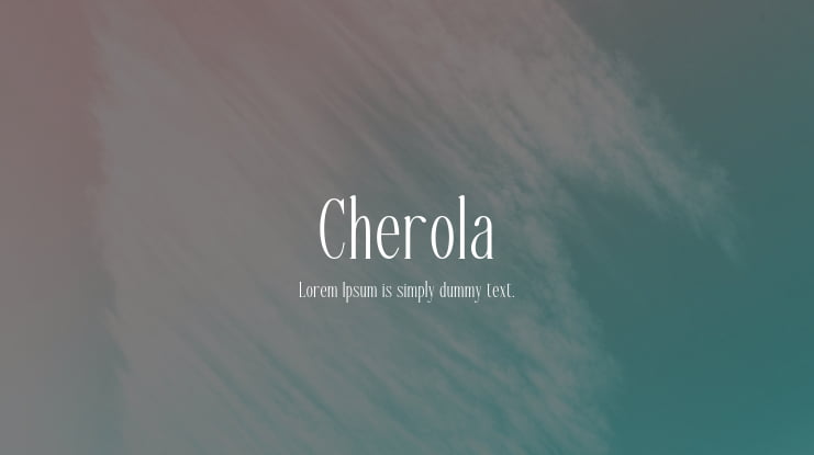 Cherola Font