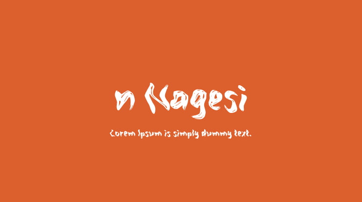 n Nagesi Font