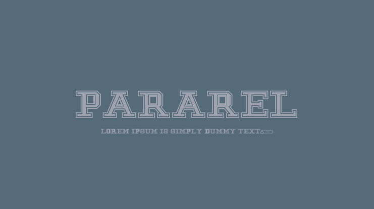 Pararel Font