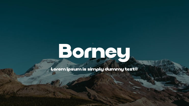 Borney Font