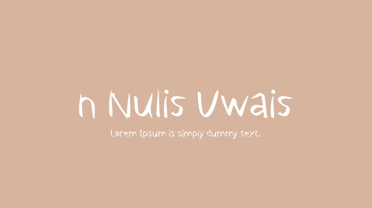 n Nulis Uwais Font