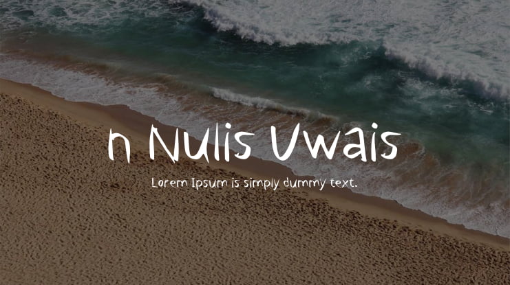 n Nulis Uwais Font