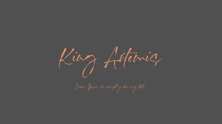 King Artemis Font