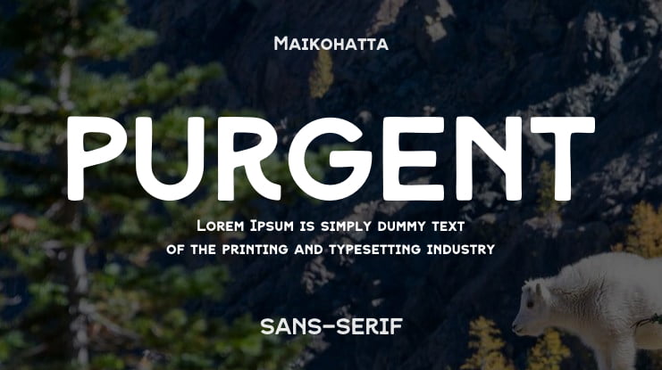 PURGENT Font