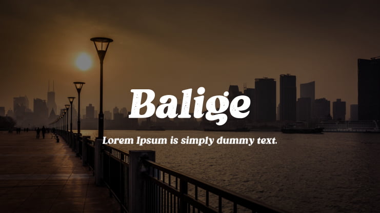 Balige Font