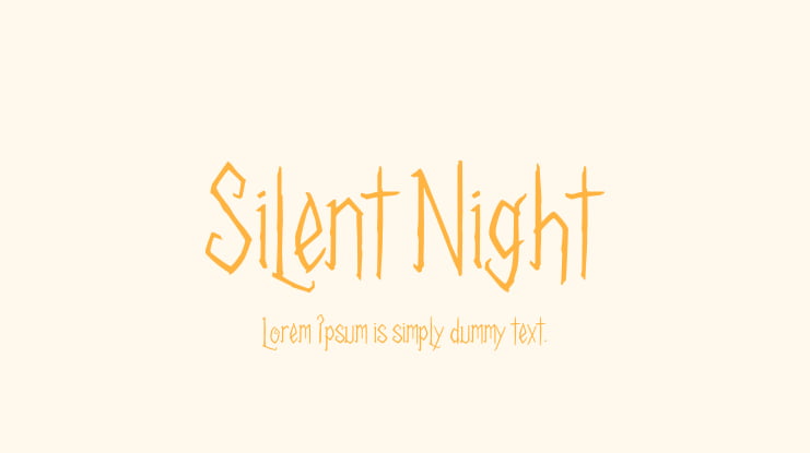 Silent Night Font