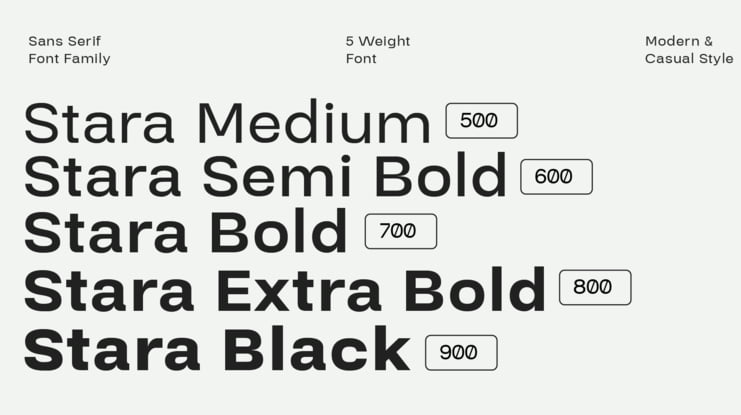 Stara Sans Serif Font