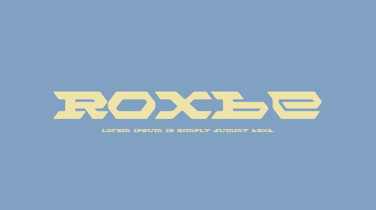 Roxbe Font