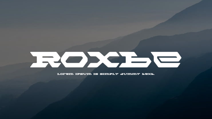 Roxbe Font