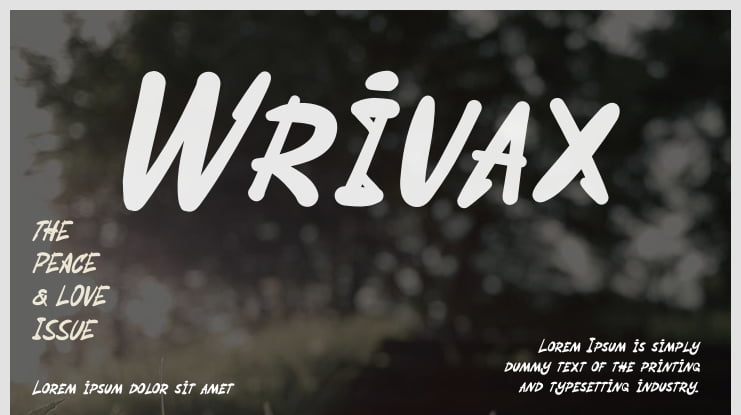 Wrivax Font