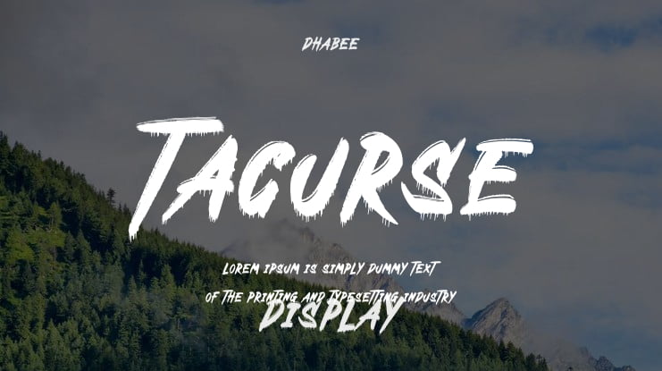 Tacurse Font