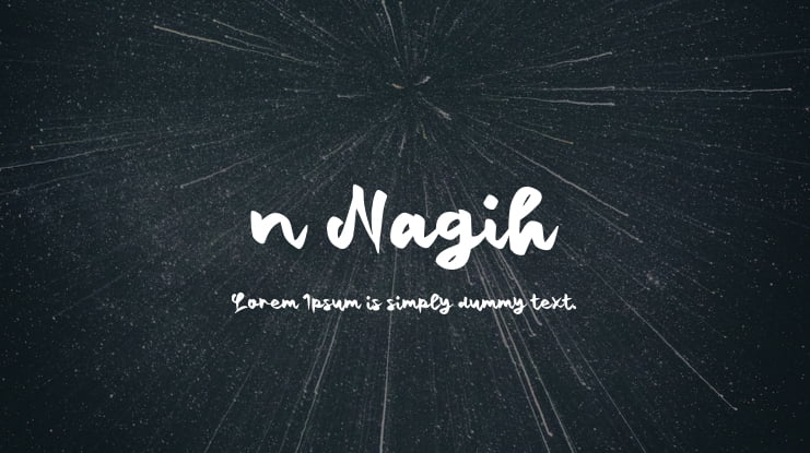 n Nagih Font