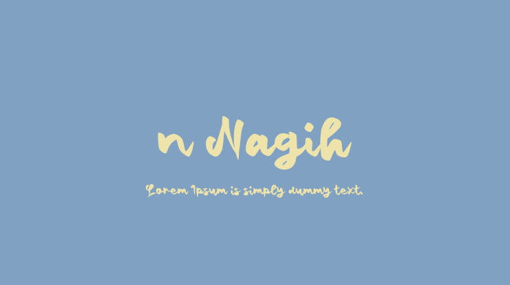 n Nagih Font