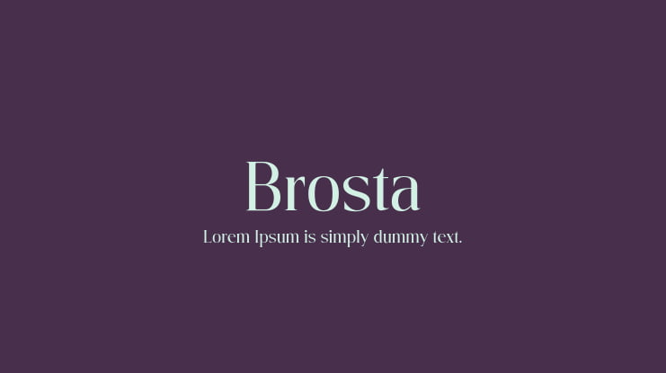 Brosta Font