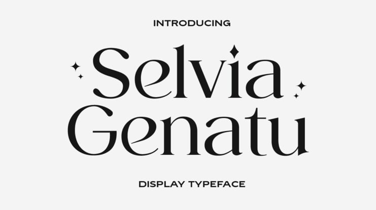 Selvia Genatu Font Family