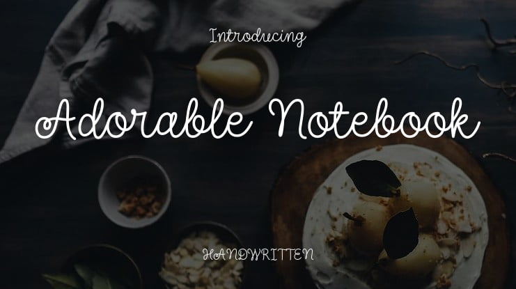 Adorable Notebook Font Family