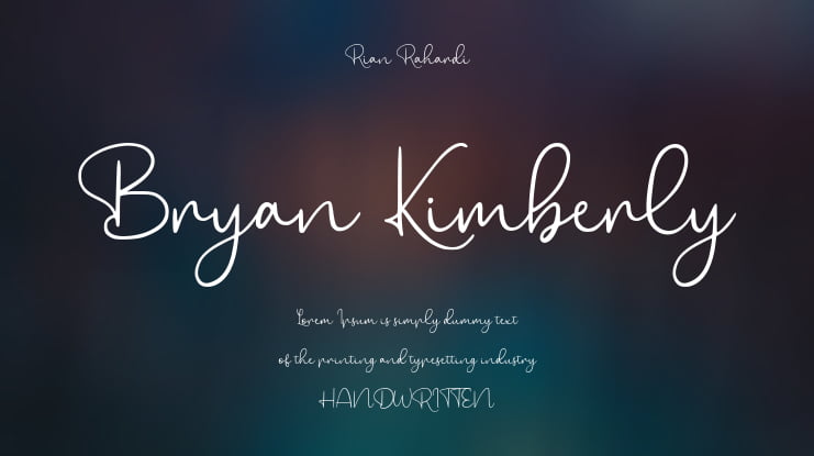 Bryan Kimberly Font