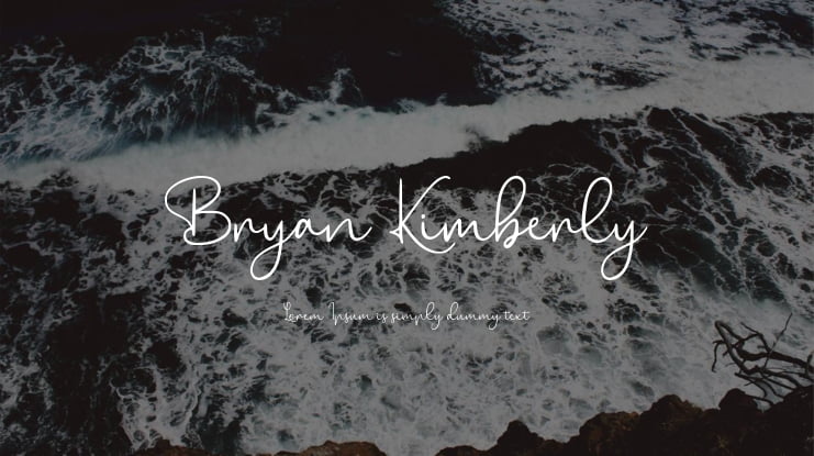 Bryan Kimberly Font