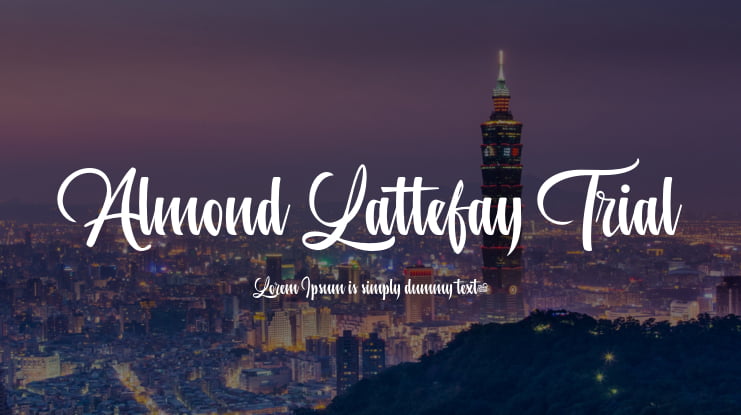 Almond Lattefay Trial Font