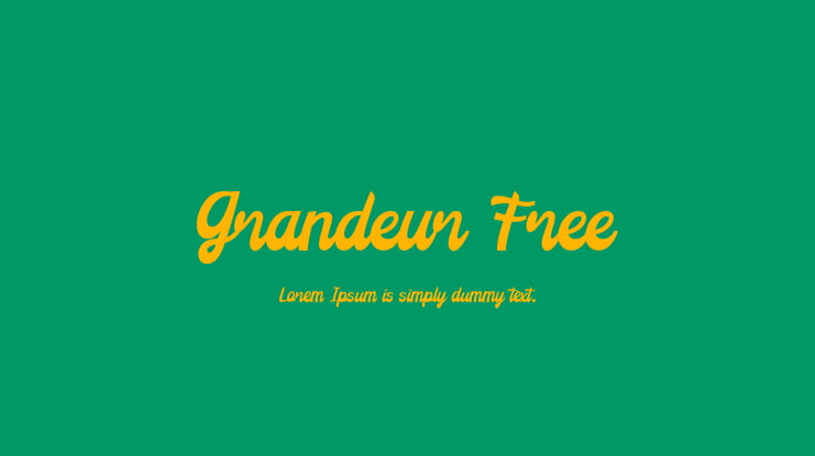 Grandeur Free Font