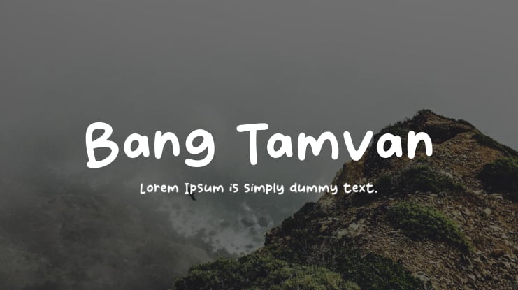 Bang Tamvan Font