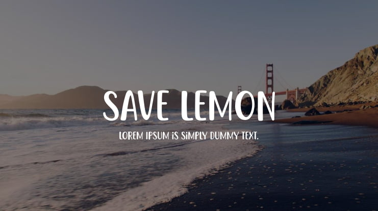 Save Lemon Font