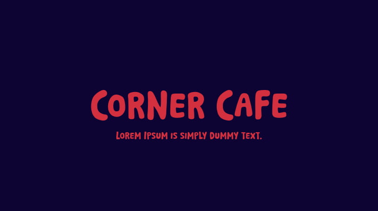 Corner Cafe Font