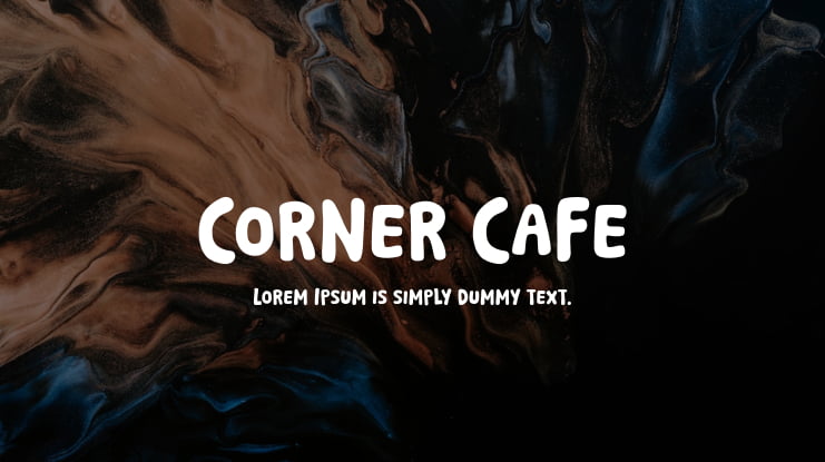 Corner Cafe Font